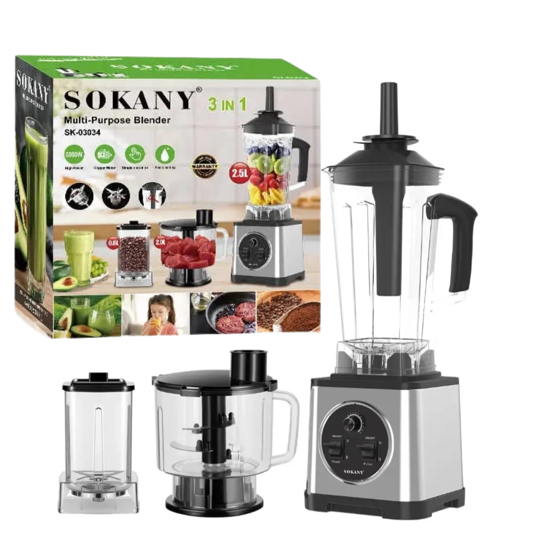 🍇LICUADORA SOKANY 3 EN 1 🍇