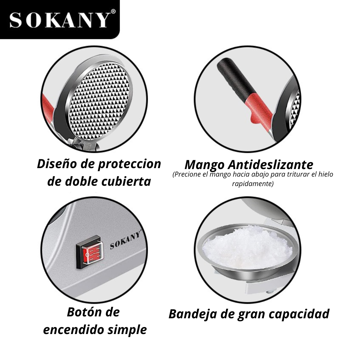 🧊TRITURADORA DE HIELO SOKANY 🍧