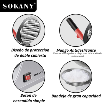🧊TRITURADORA DE HIELO SOKANY 🍧