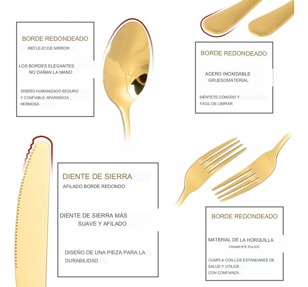 🥄SET DE CUBIERTOS X 24 PIEZAS🍴