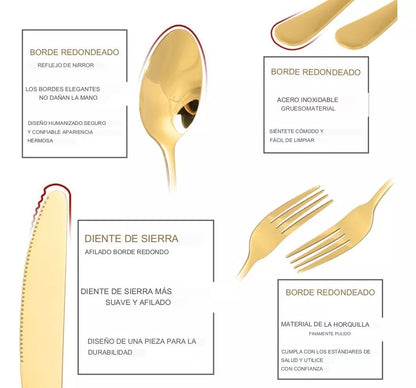 🥄SET DE CUBIERTOS X 24 PIEZAS🍴