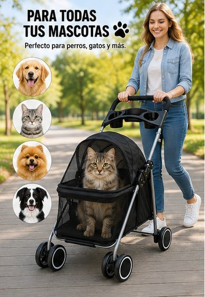 🐶Coche Paseador para Mascotas Plegable 🐱