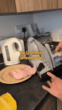 🍞REBANADORA Y CORTADORA ELECTRICA DE ALIMENTOS SOKANY🍖