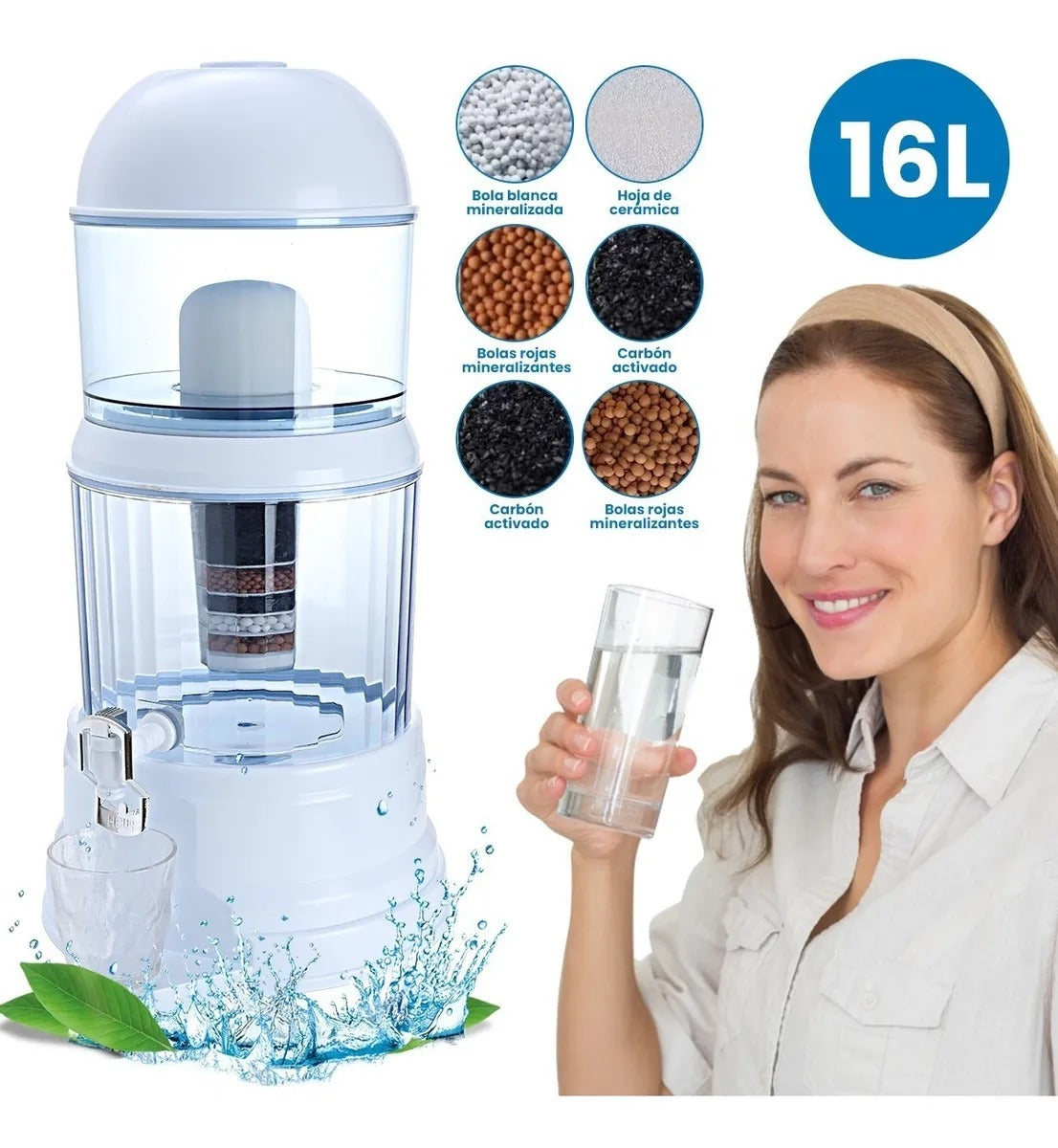 💧FILTRO PURIFICADOR DE AGUA DE 16 LITROS🫗